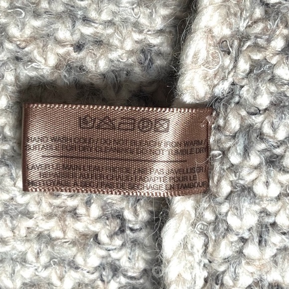 Look By M Knit Hooded Cardigan Sweater - Size O/S - Picture 4 of 6